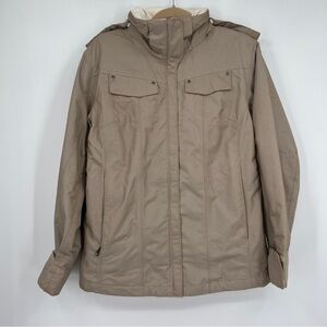 Columbia Womens L-  Hood Insulated Jacket  RN69724 CA05367 Light Tan